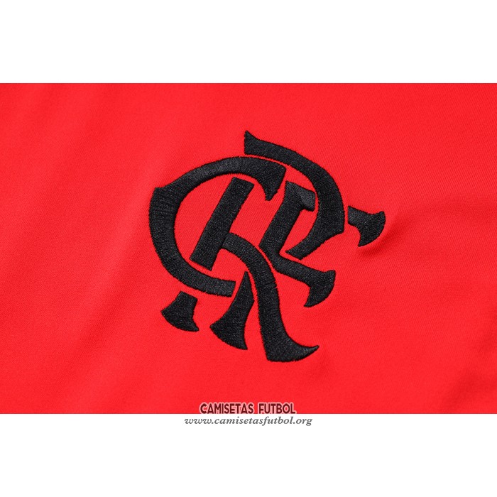 Chandal del Flamengo Manga Corta 2023/2024 Rojo - Pantalon Corto